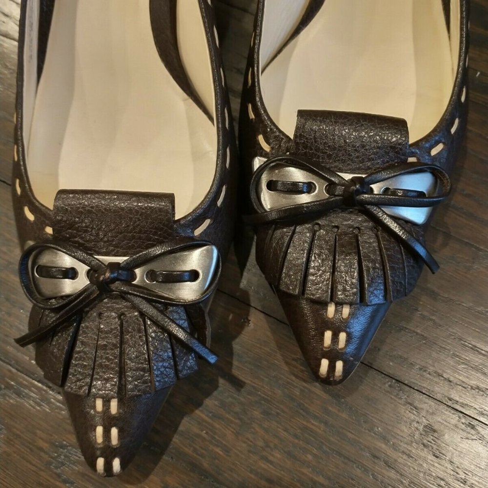 Cole Haan EUC Womens Brown & Tan Mules heels 7B